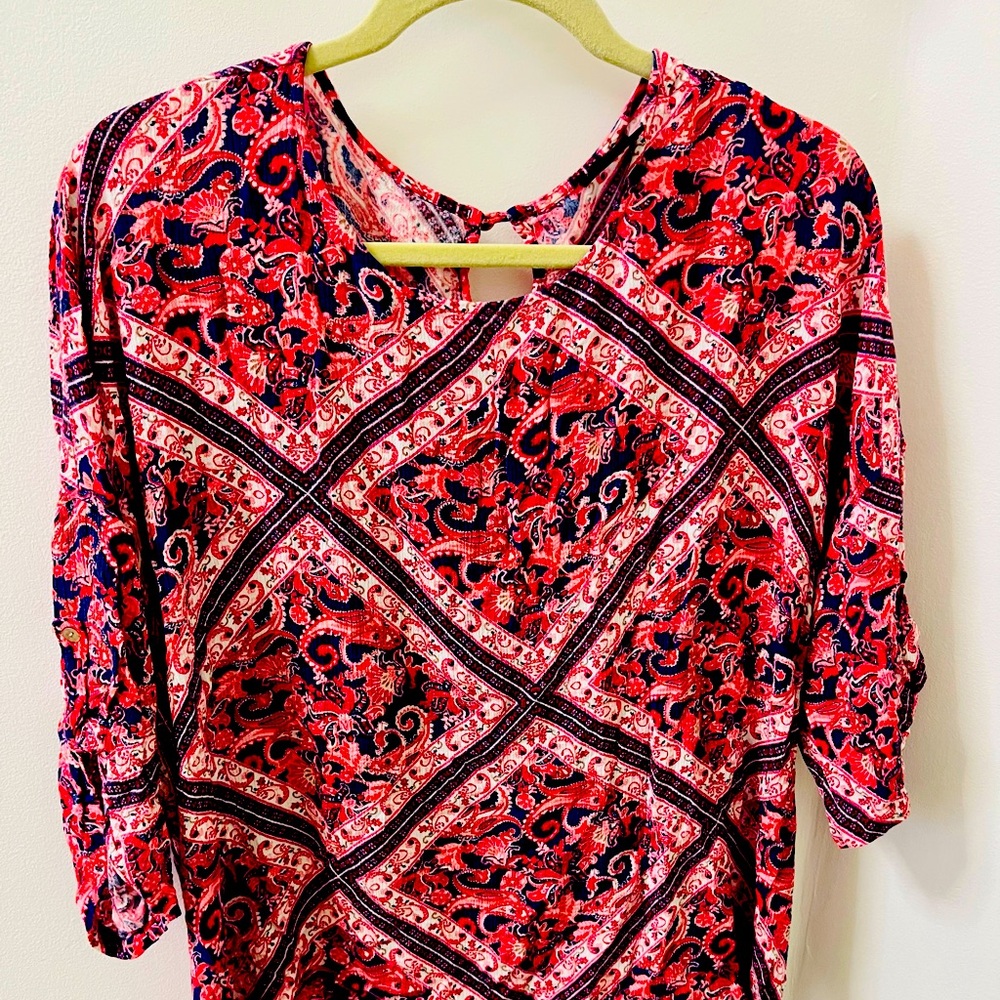 Rich jewel tones in a soft top to dress up or down.